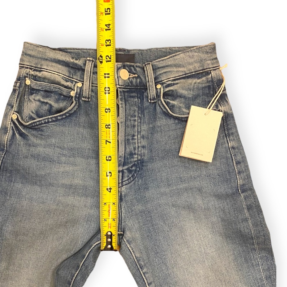 MOTHER High Waisted Hiker Hover Jean in Herbal Remedy Size 24 - Picture 10 of 12